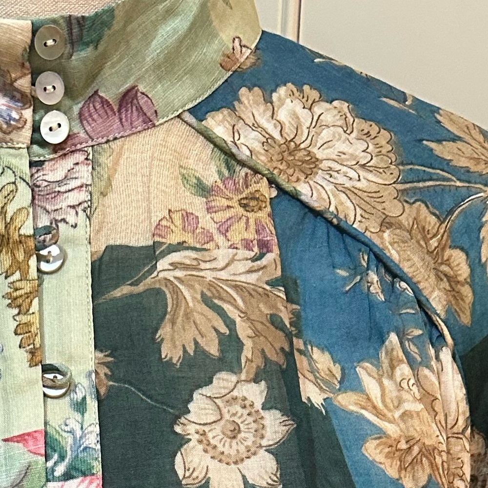 Alemais women’s Loretta blouse in Sage Floral. NWT Size 8 - Picture 3 of 12